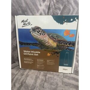 Monte Marde premium H2O Water Mixable Oil Paint Set,‎ 36 Piece 18ml Tubes